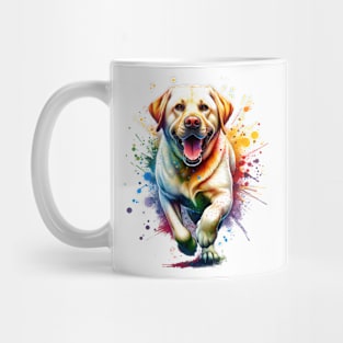 Golden Retrevier Dog watercolor splash Mug